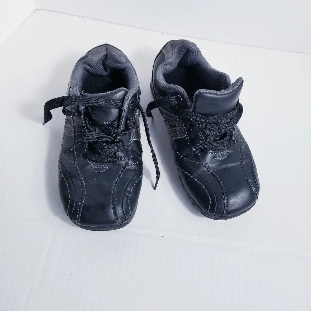 SONOMA BOY'S SNEAKER DRESS SHOE DARK BROWN BLACKISH COLOR SIZE 1
